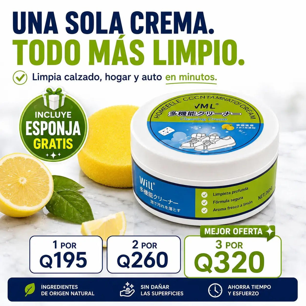 UNA SOLA CREMA. TODO MÁS LIMPIO. Oferta Especial - AURÈNE