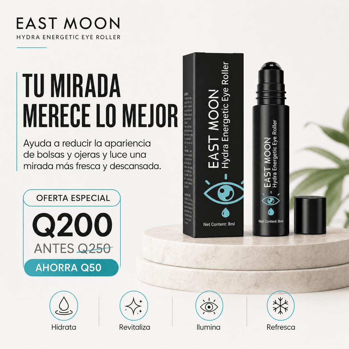East Moon Eye Roller para Bolsas y Ojeras - Oferta Especial - AURÈNE