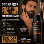 Beard Growth Shampoo Premium para Barba – Limpieza Profunda con Sándalo - AURÈNE