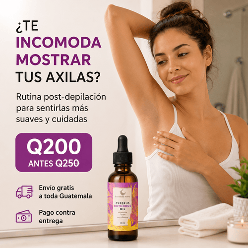Aceite Post - Depilación Cyperus Rotundus para Axilas Suaves - AURÈNE