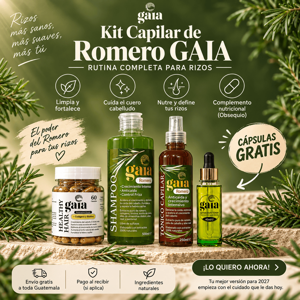 Kit Capilar crecimiento anticaida x 4H - AURÈNE